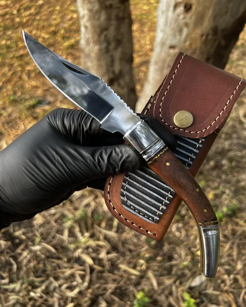 D2 High Polished Non Lock folding Knife