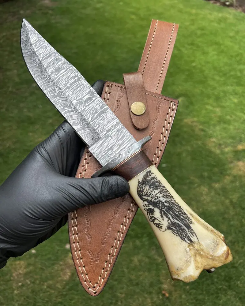 Damascus Bowie knife