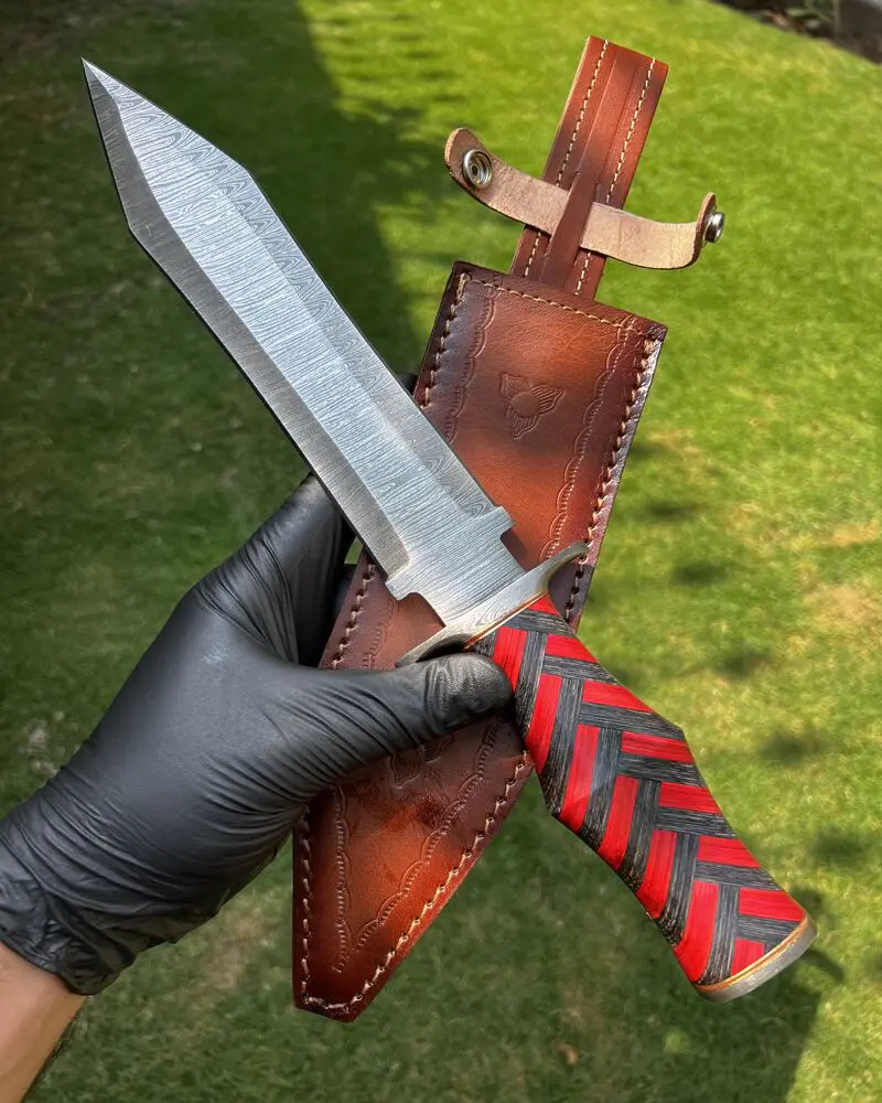 Damascus Dagger knife / Bowie