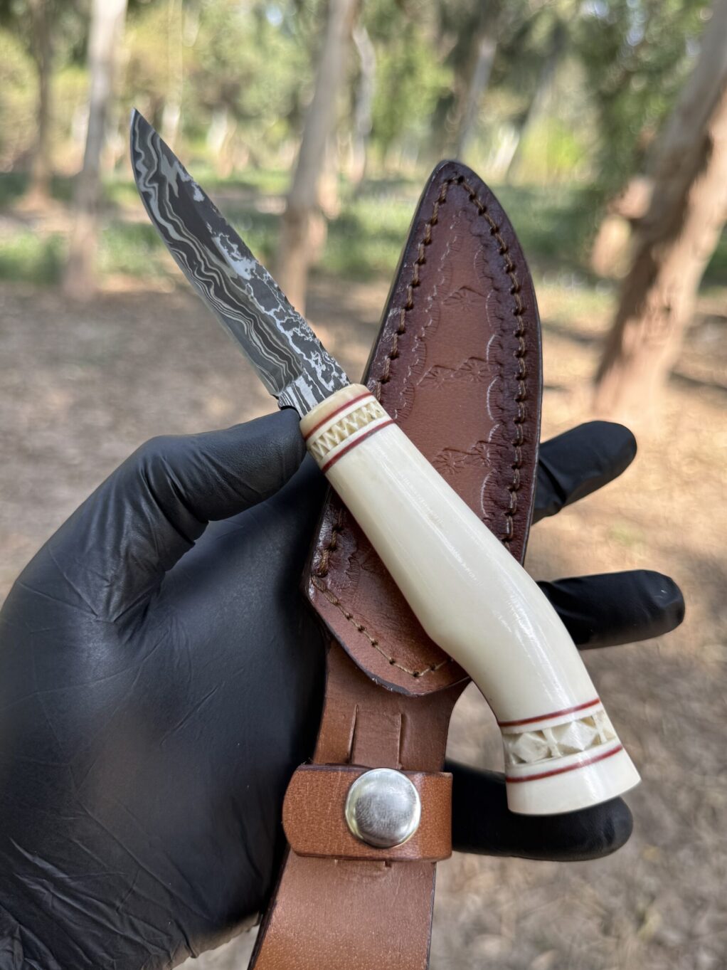 Damascus straight back skinner