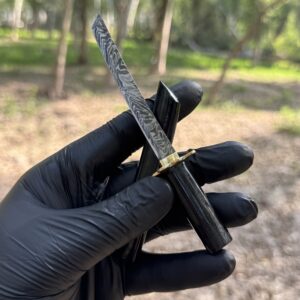 Dab tool Damascus Mini Katana