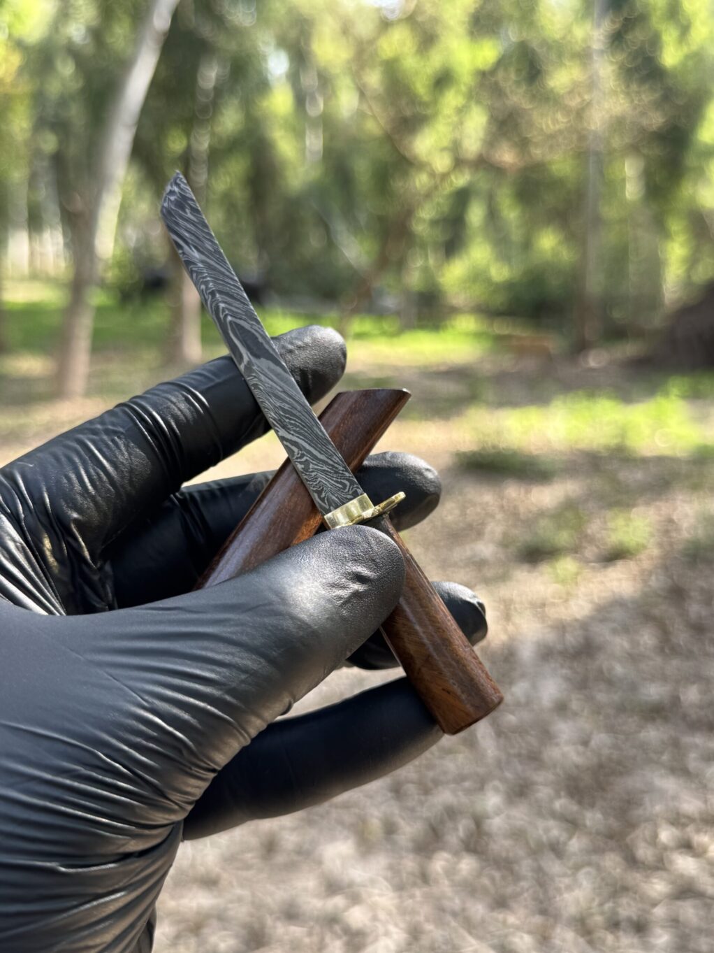 Damascus Dab Tool Knife