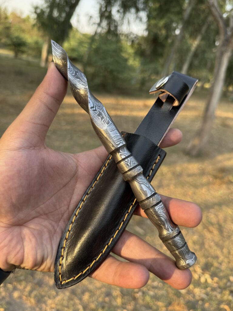 Custom Made Damascus Kris Blade Dagger