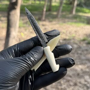 Damascus Dab Tool Knife (Bone)