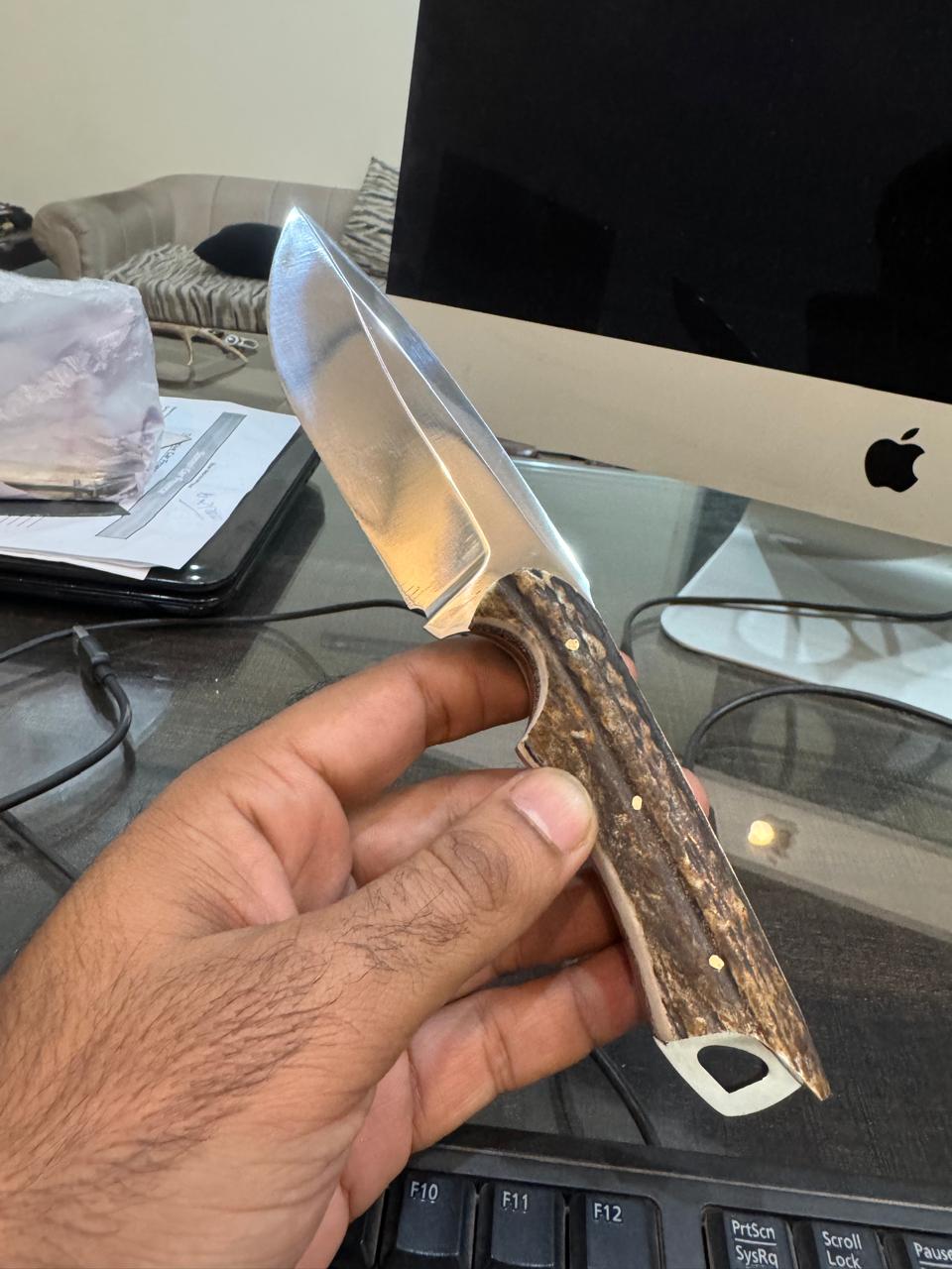 440C Stag Knife